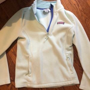 Mint green Vineyard vines quarter zip